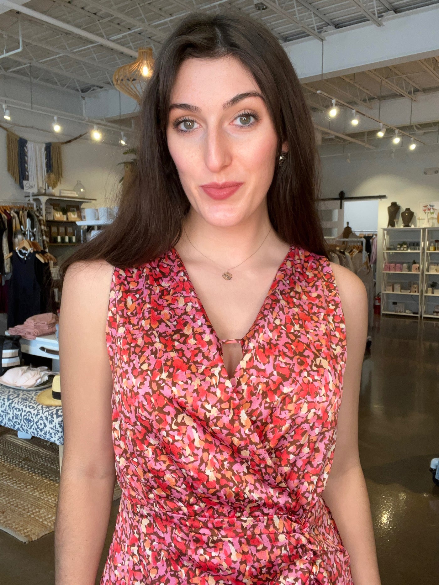 Floral Silk Dress