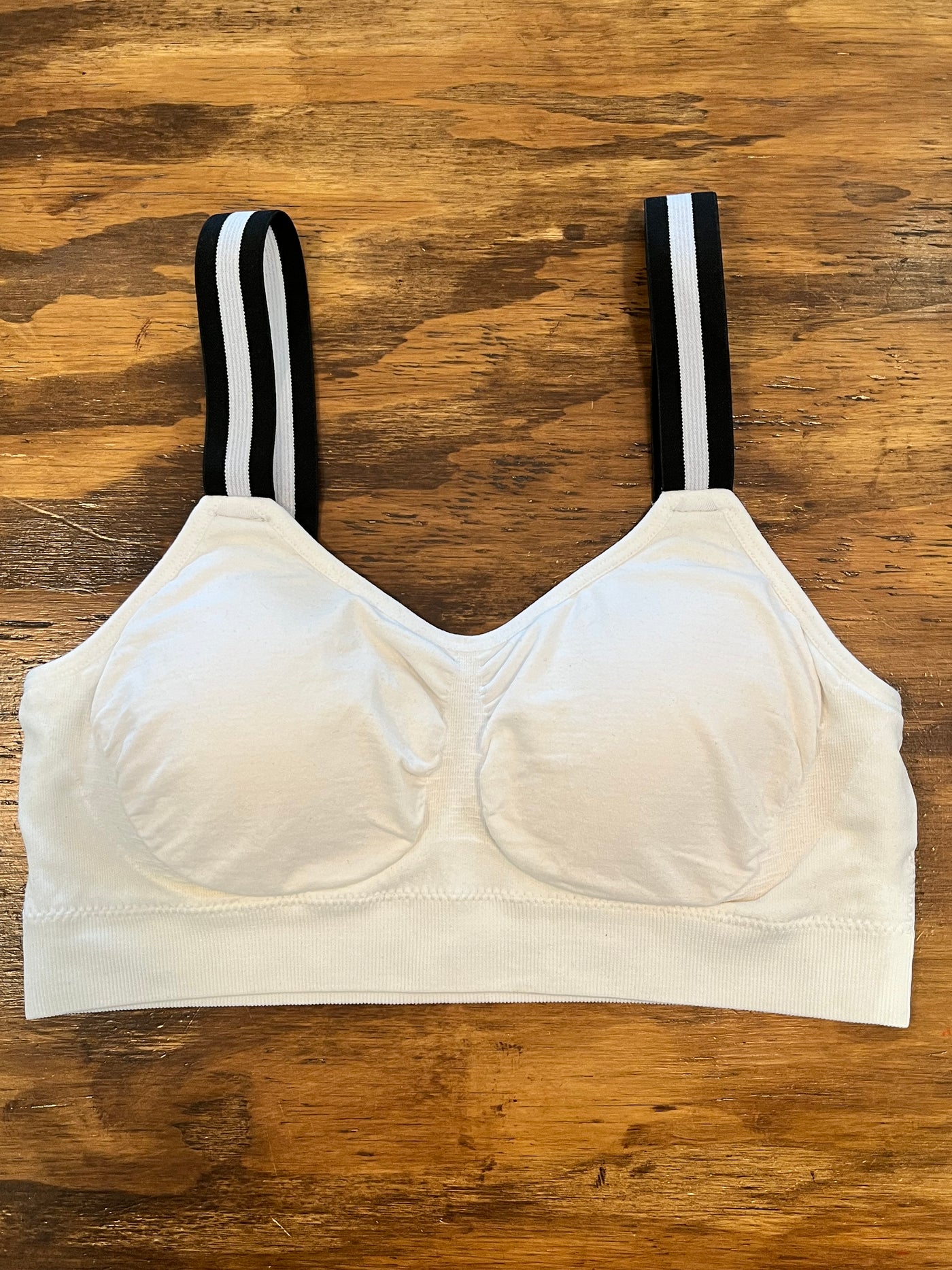 Tuxedo Stripe Bra