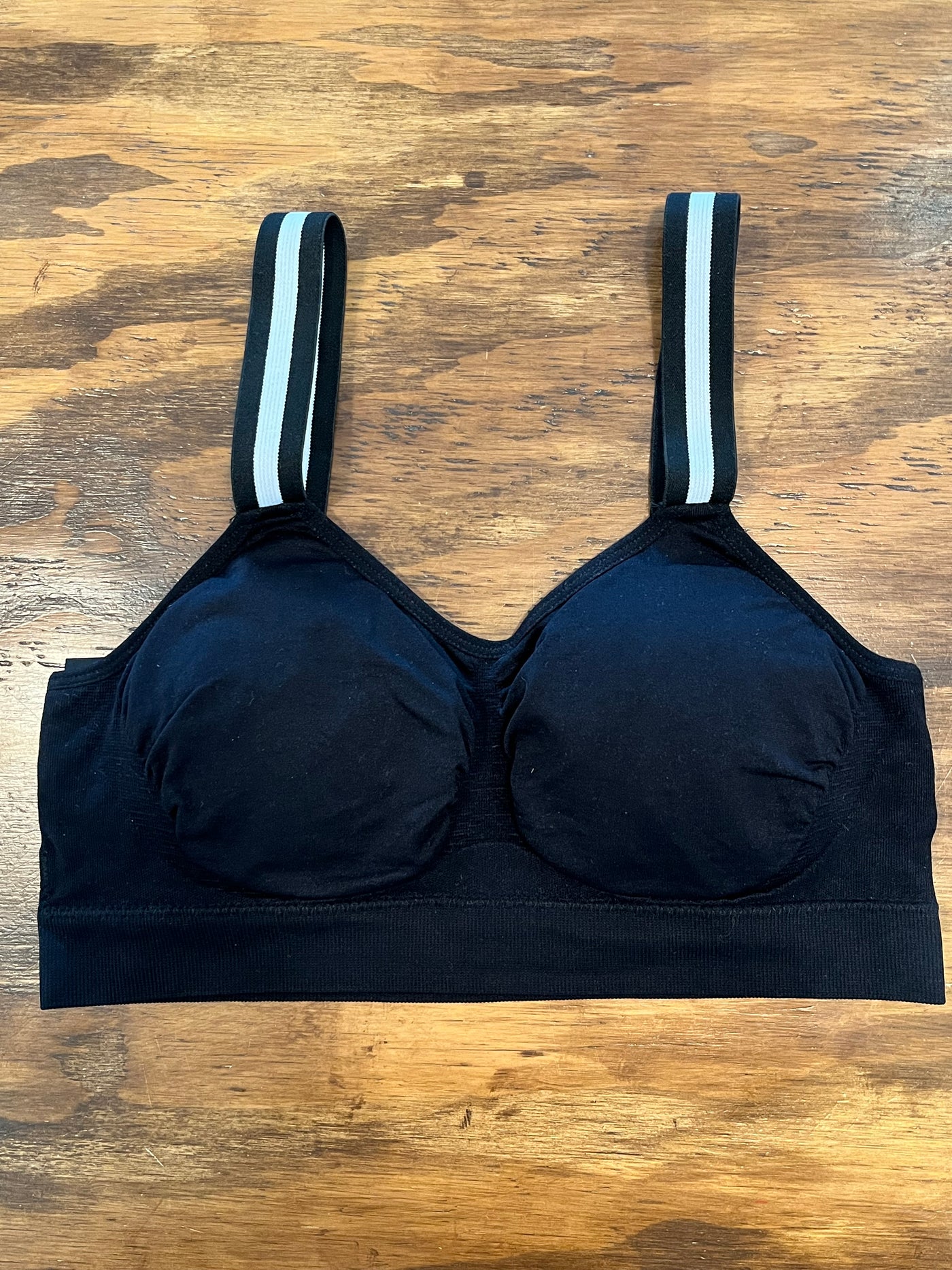 Tuxedo Stripe Bra