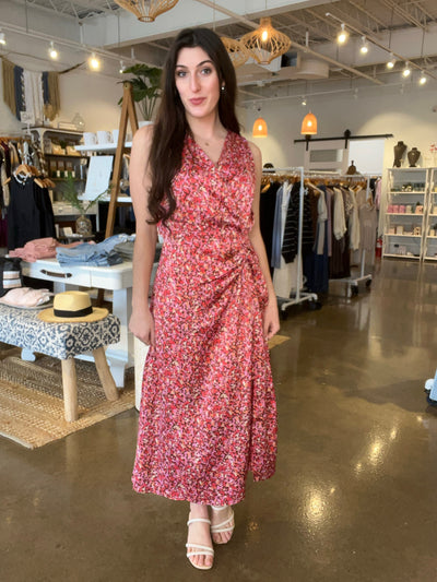 Floral Silk Dress