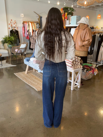 Skyrise Wide Leg Denim
