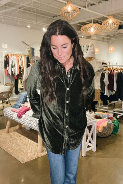 Lorelai Pleated Button Down