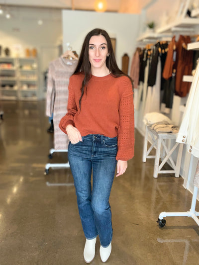 Cozy Rust Sweater