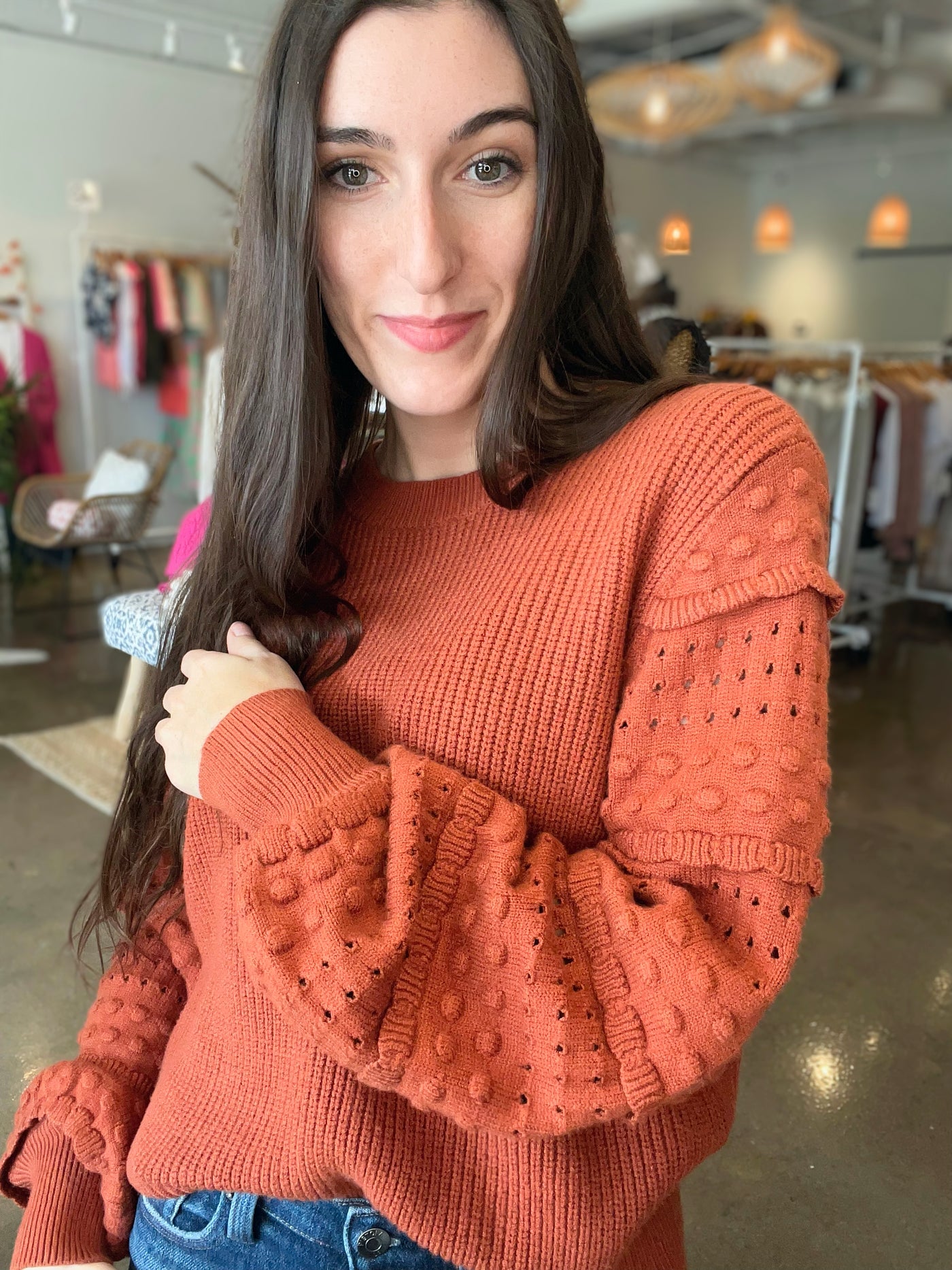 Cozy Rust Sweater