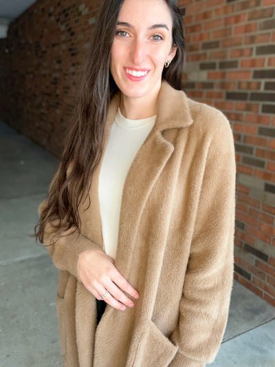 Fuzzy Long Cardi