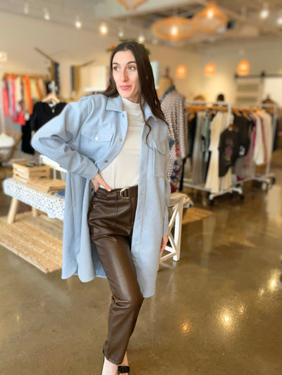 Chambray Shirt Jacket