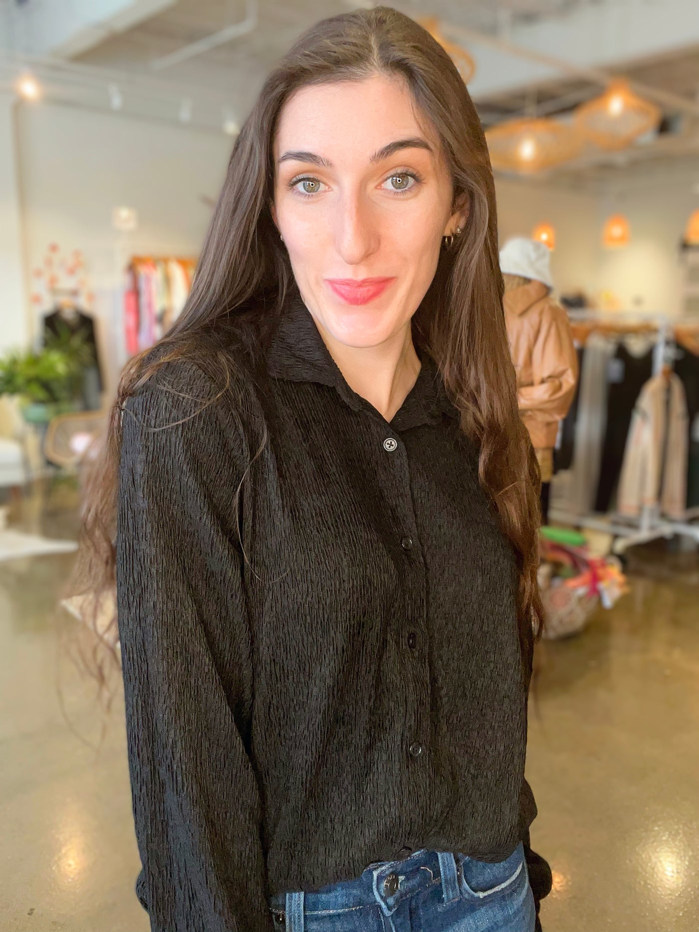 Lyrical Crinkle Knit Shirt