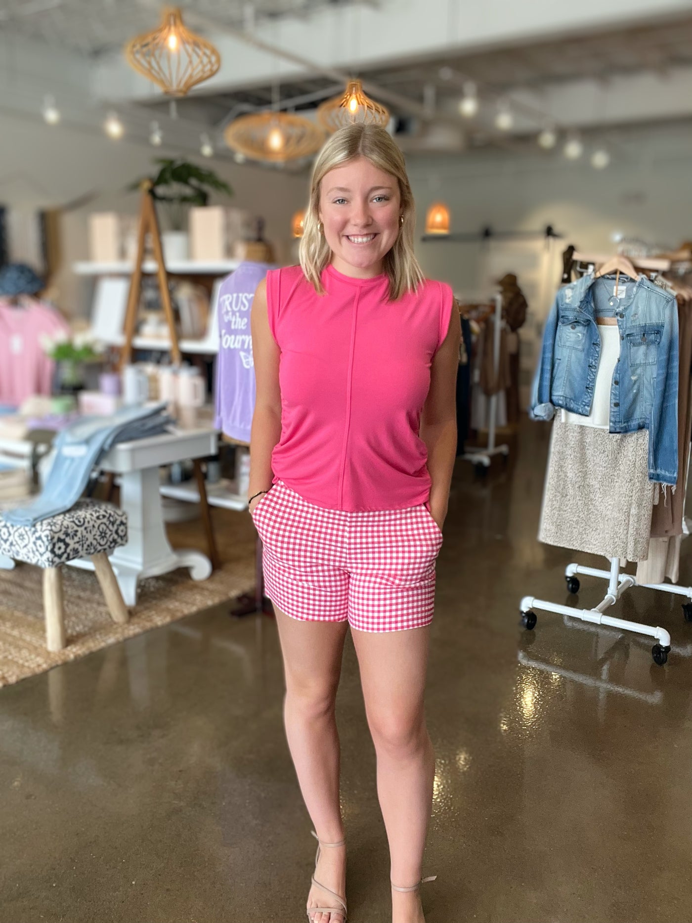 Lisa Gingham Shorts
