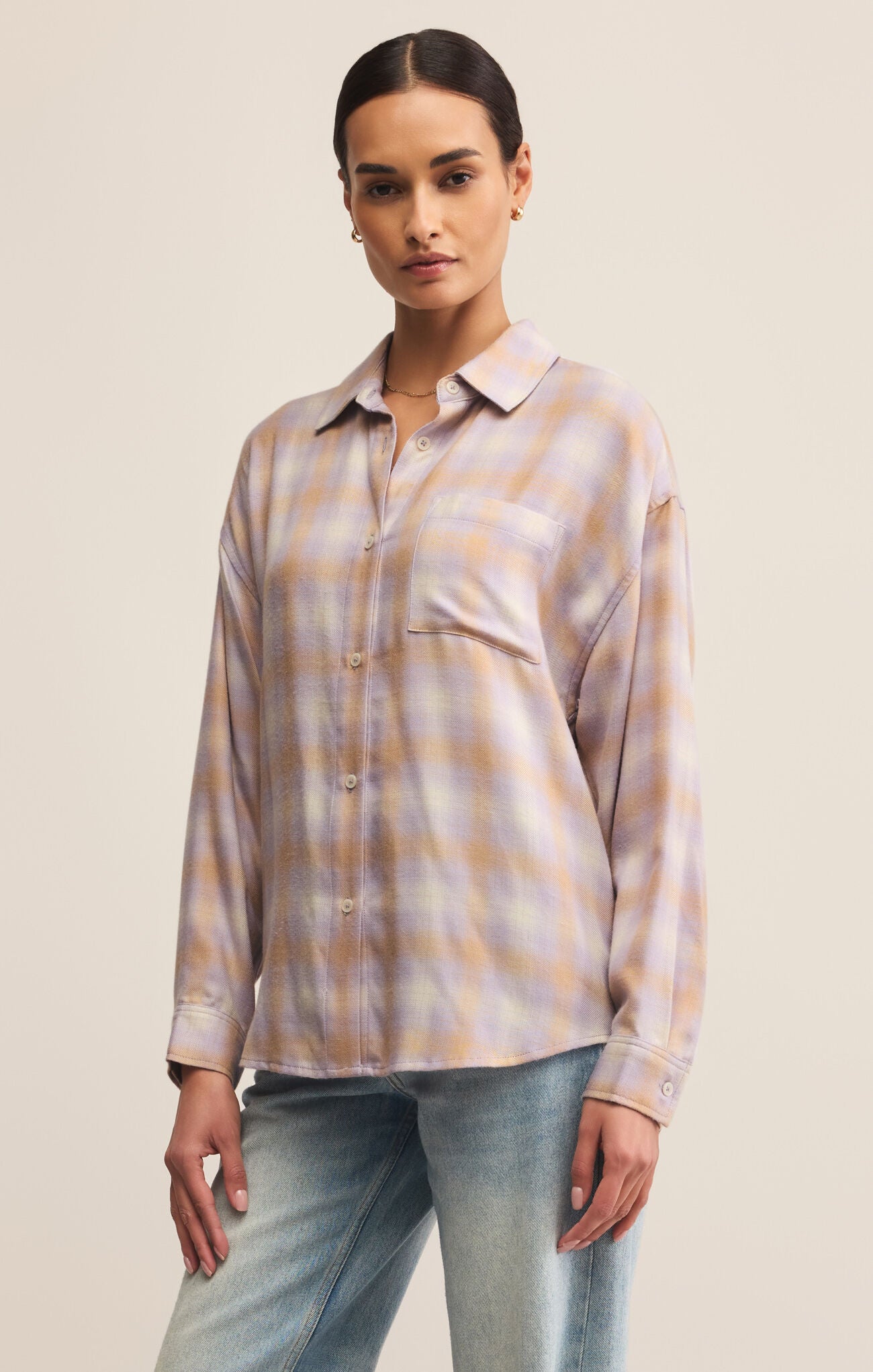River Plaid Button Up