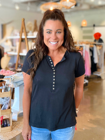 Deja Henley Tee