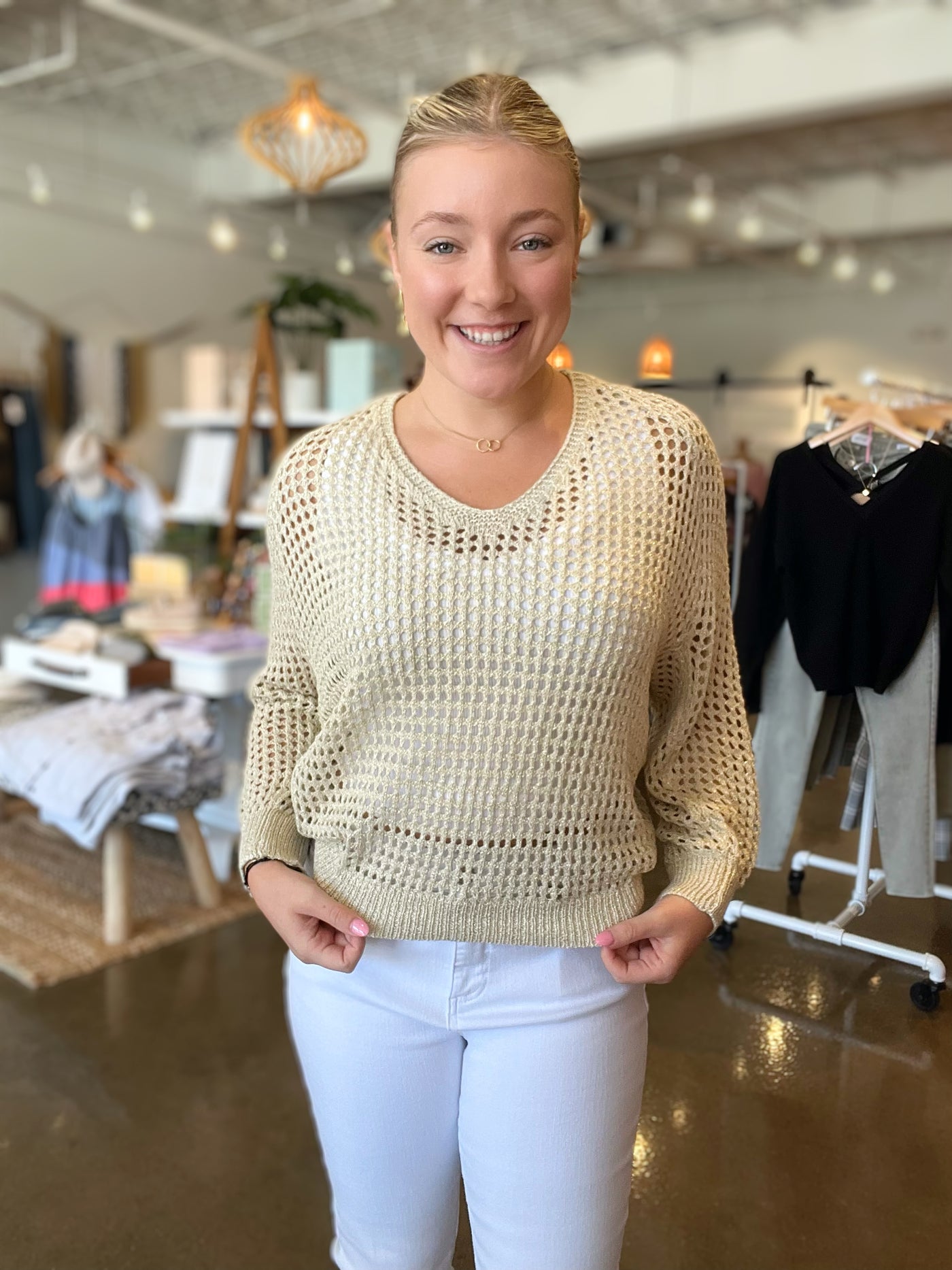 Open Weave Sweater