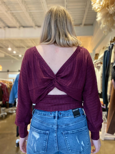 Twist Back Top