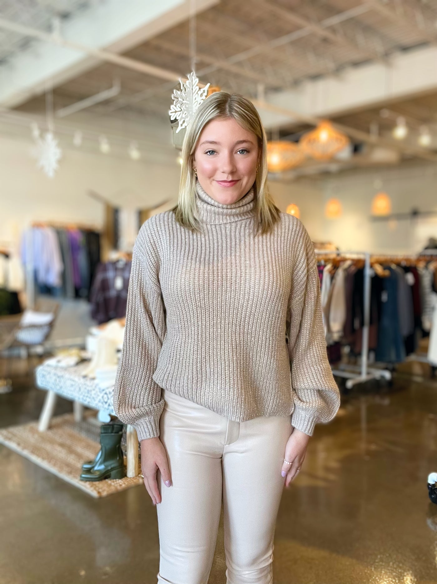 Balloon Sleeve Sweater