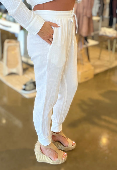 Gauze Jogger