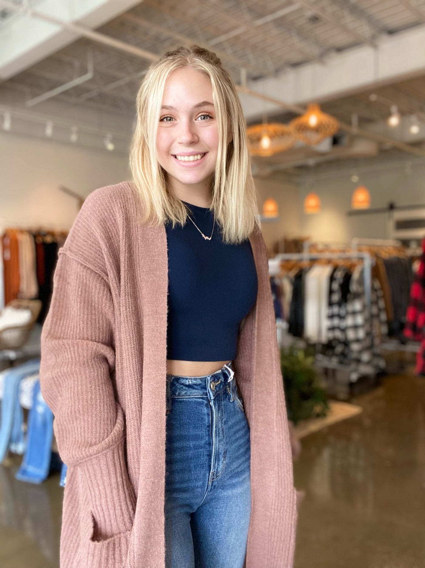 Dusty Mauve Cardi