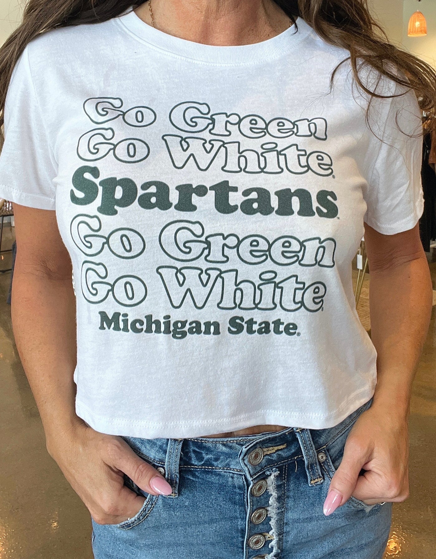 MSU Stacked Tee