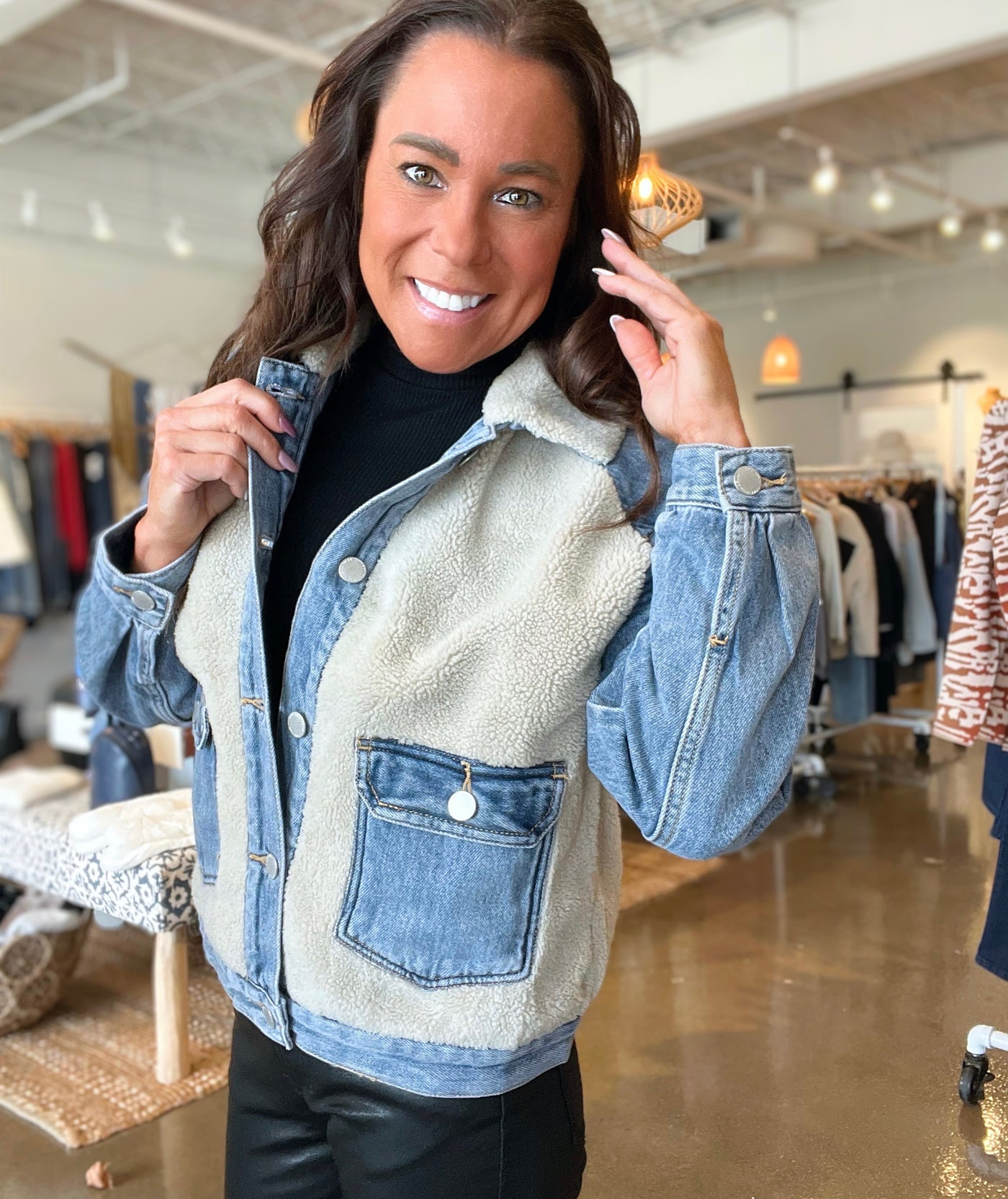 Nash Sherpa & Denim Jacket