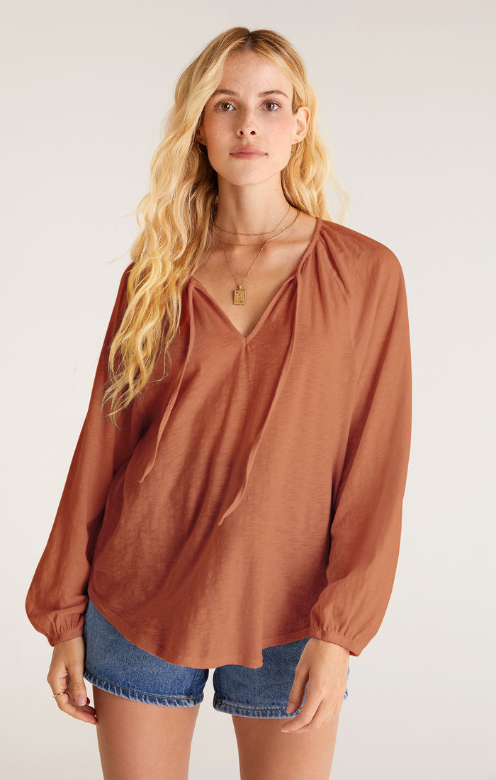 Niki Slub Top